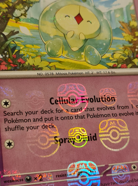 Pokemon Scarlet and Violet Black Bolt Duosion #038/086 Common Master Ball Holo Trading Card