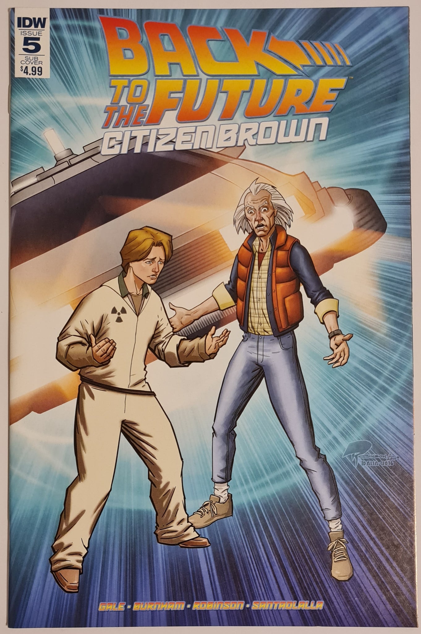 Back to the Future Citizen Brown #5 NM Subscription Variant