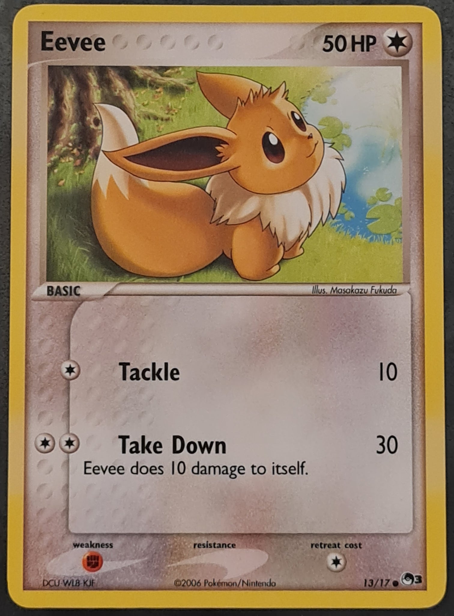 Pokemon Pop Series 3 Eevee #13/17 Non-Holo Trading Card