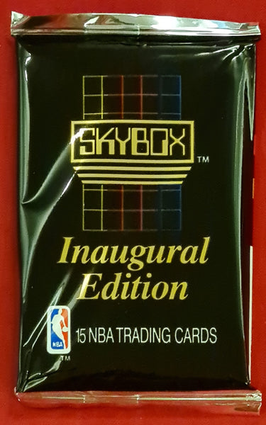 1990-91 Skybox NBA Basketball Series One Inaugural Edition Sealed Trading Card Pack