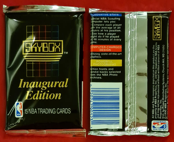 1990-91 Skybox NBA Basketball Series One Inaugural Edition Sealed Trading Card Pack