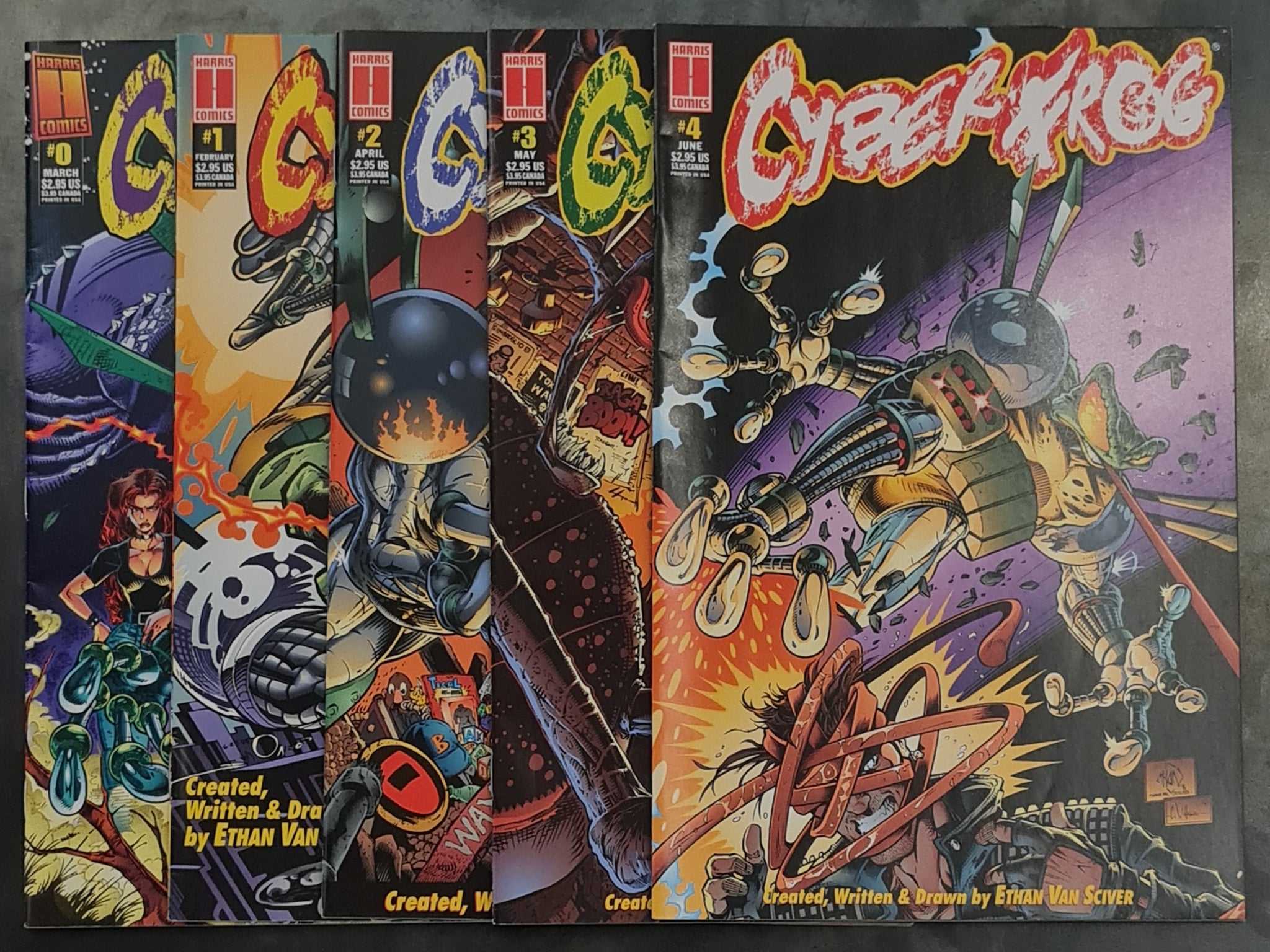 Cyberfrog #0-4 FN/VF Complete Set – Rotterdam Comics