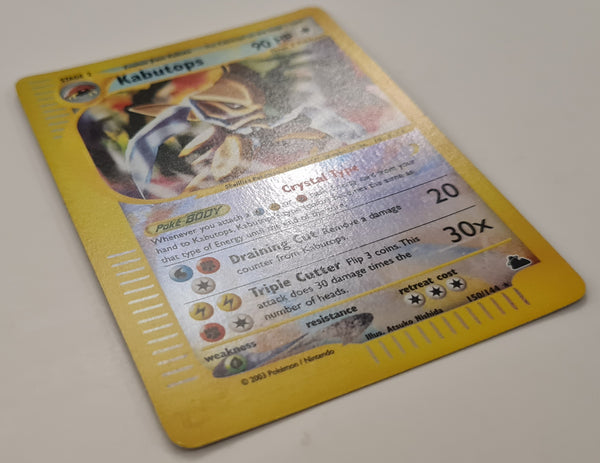 Pokemon Skyridge Kabutops #150/144 Reverse Holo Secret Rare Trading Card