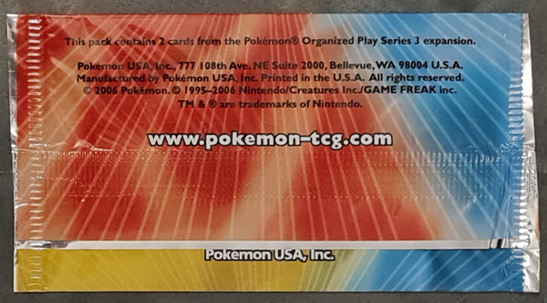2006 Pokemon Pop Series 3 Sealed Trading Card Pack