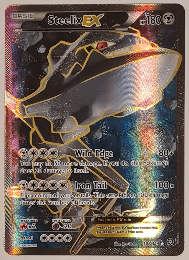 steam siege rare cards Pokemon XY Steam Siege Steelix Ex #108/114 Ultra Rare Holo Trading Car – Rotterdam Comics