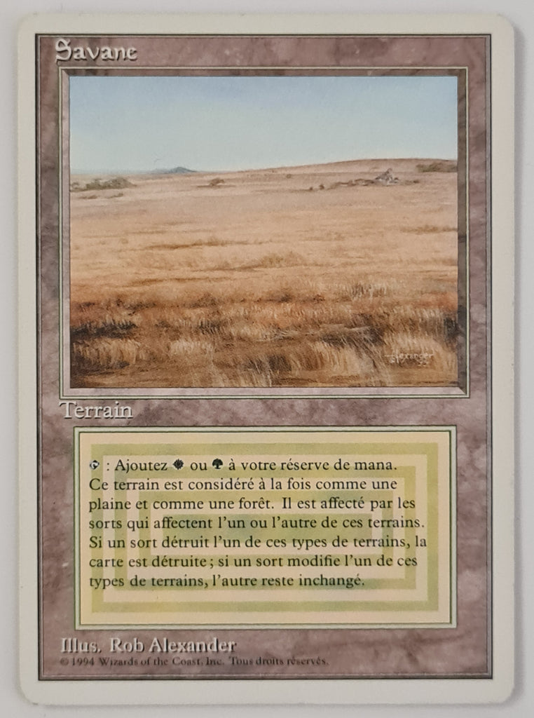 mtg foreign cards Magic the Gathering Foreign White Bordered (French Unlimited) Savane/S – Rotterdam Comics