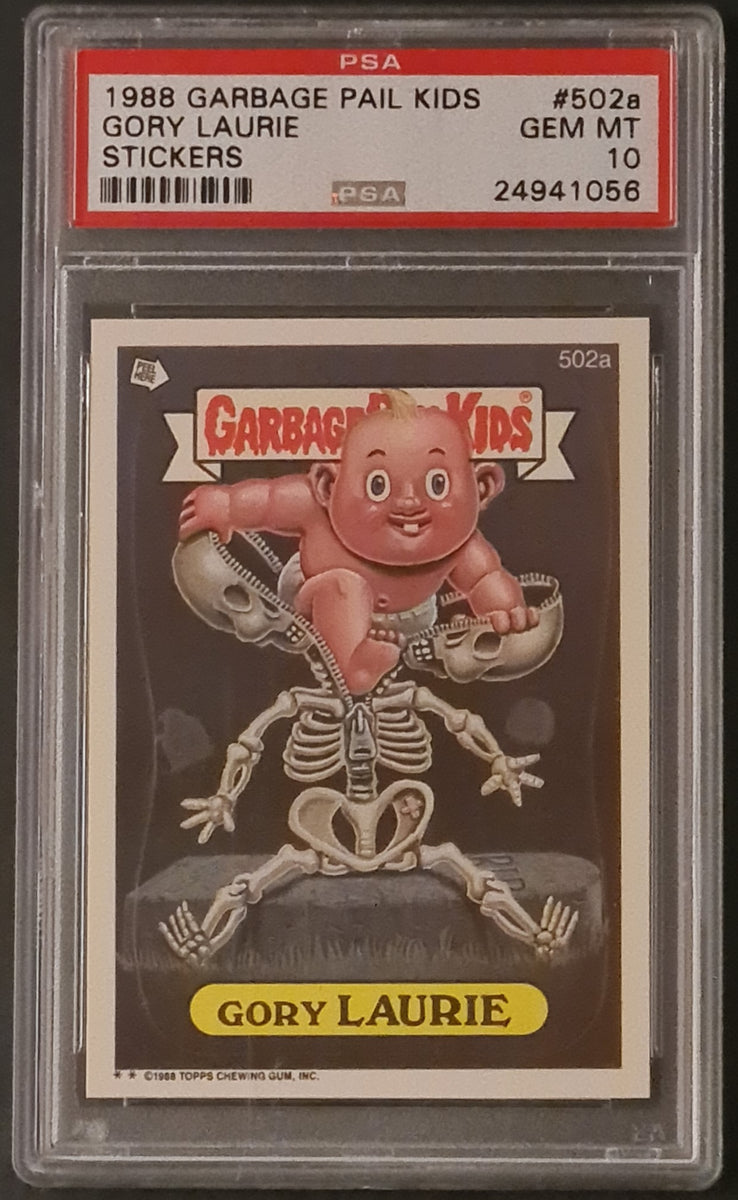 Garbage Pail Kids Original Series 13 #502a - Gory Laurie PSA Gem Mint ...