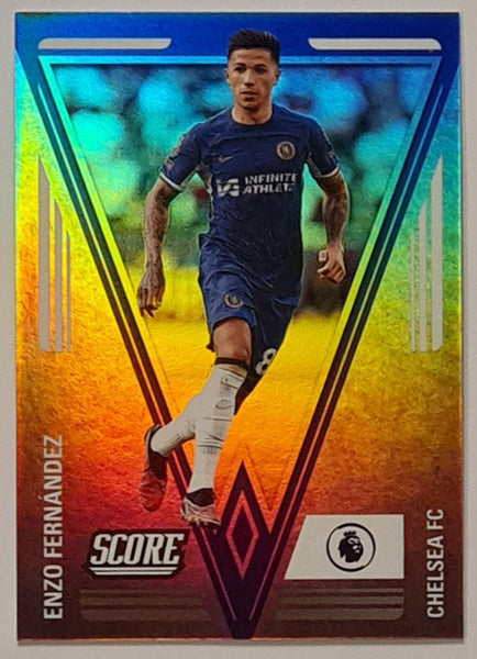 2023-24 Panini Score Premier League Pennants #1 Enzo Fernandez Trading Card (Case Hit)