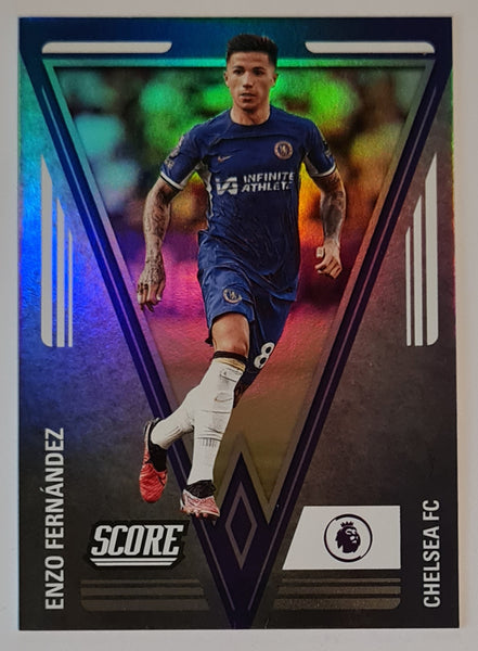 2023-24 Panini Score Premier League Pennants #1 Enzo Fernandez Trading Card (Case Hit)