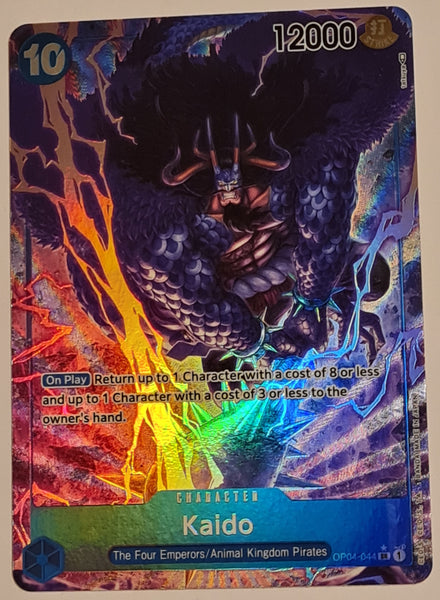 One Piece Card Game OP-04 Kingdoms of Intrigue Kaido #OP04-044 (V.2) Alt Art Rare Foil Trading Card