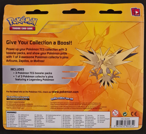Pokemon XY Steam Siege Sealed (3) Booster Pack Pin Collection Blister