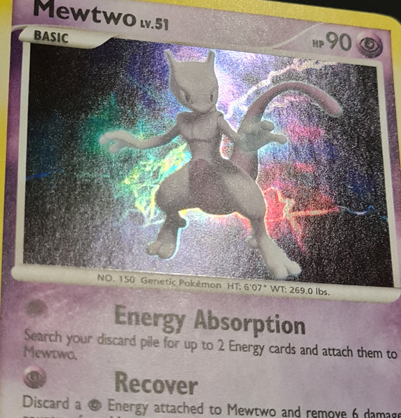 Pokemon Diamond and Pearl Majestic Dawn Mewtwo #9/100 Holo Rare Trading Card
