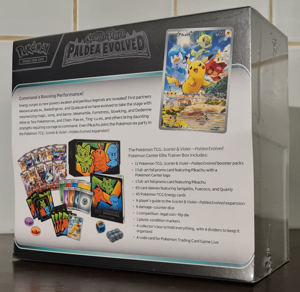 Pokemon Scarlet and Violet Paldea Evolved Sealed Elite Trainer Box (Pokémon Center Exclusive)