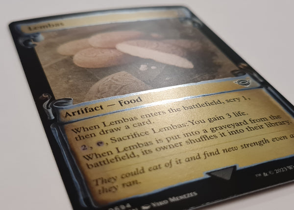 Magic the Gathering Lord of the Rings Holiday Special Edition Lembas LTR #694 Silver Foil Trading Card