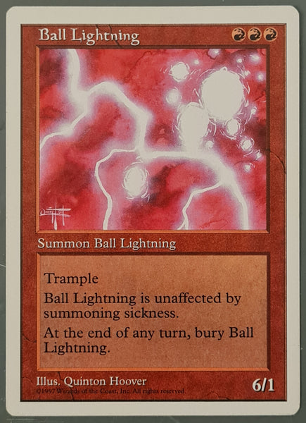 Magic the Gathering Fifth Edition Ball Lighting Rare Trading Card