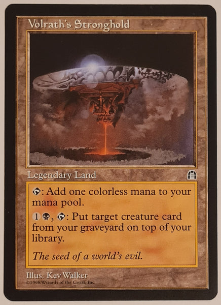 Magic the Gathering Stronghold Volrath's Stronghold Rare Trading Card