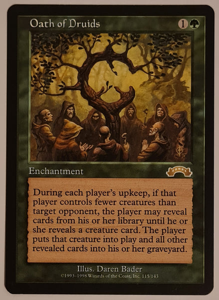 Magic the Gathering Exodus Oath of Druids #115/143 Rare Trading Card