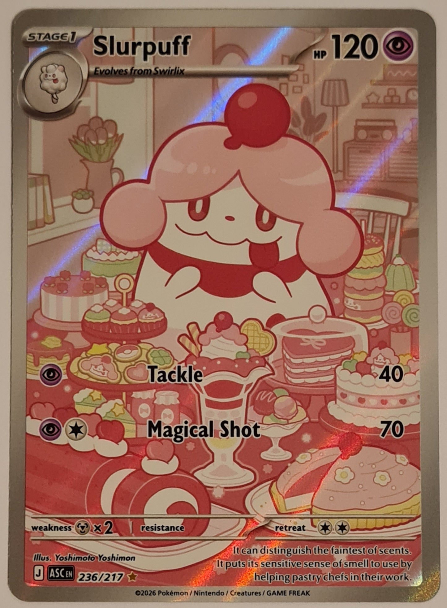 pokemon slurpuff card Pokemon Mega Evolution Ascended Heroes Slurpuff #236/217 Illustration – Rotterdam Comics