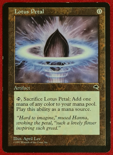 Magic the Gathering Tempest Lotus Petal Trading Card
