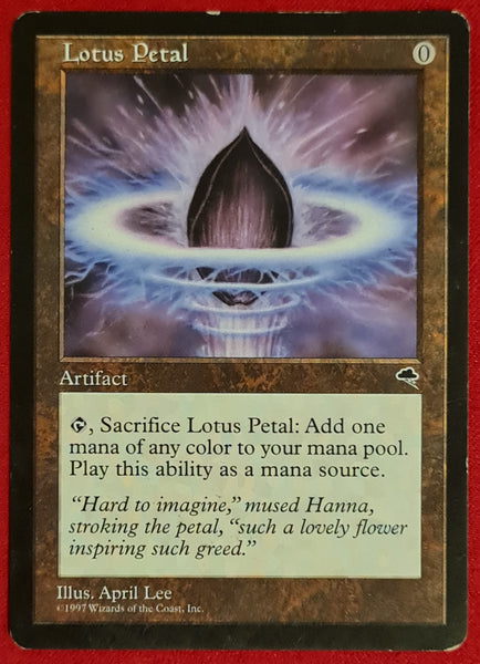 Magic the Gathering Tempest Lotus Petal Trading Card