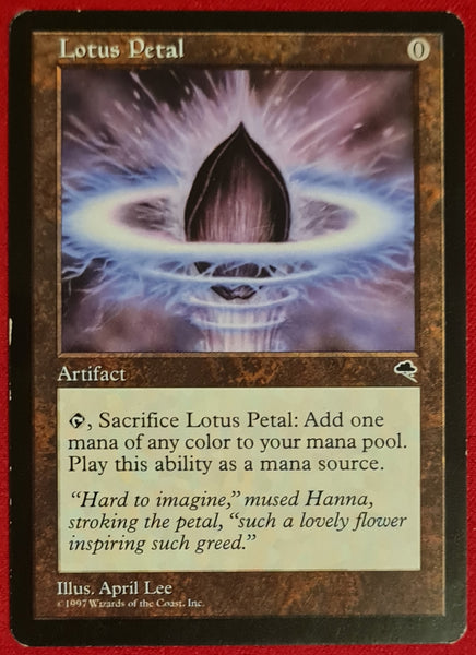 Magic the Gathering Tempest Lotus Petal Trading Card