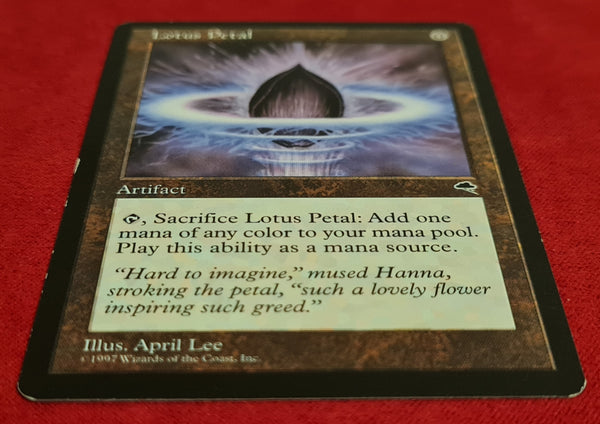 Magic the Gathering Tempest Lotus Petal Trading Card
