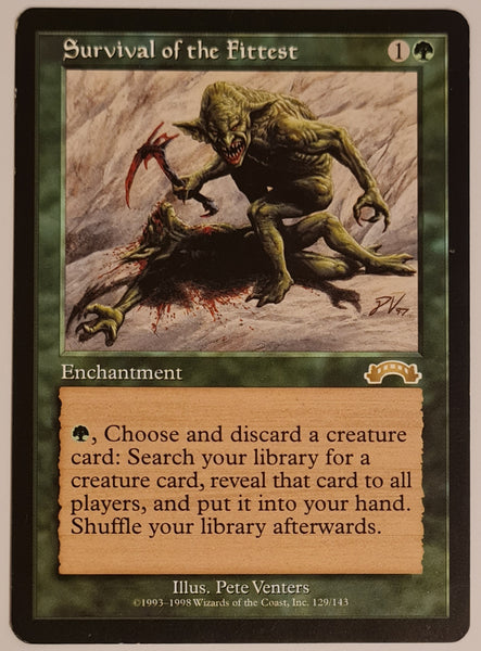 Magic the Gathering Exodus Survival of the Fittest #129/143 Rare Trading Card