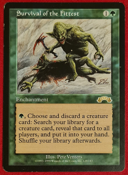 Magic the Gathering Exodus Survival of the Fittest #129/143 Rare Trading Card