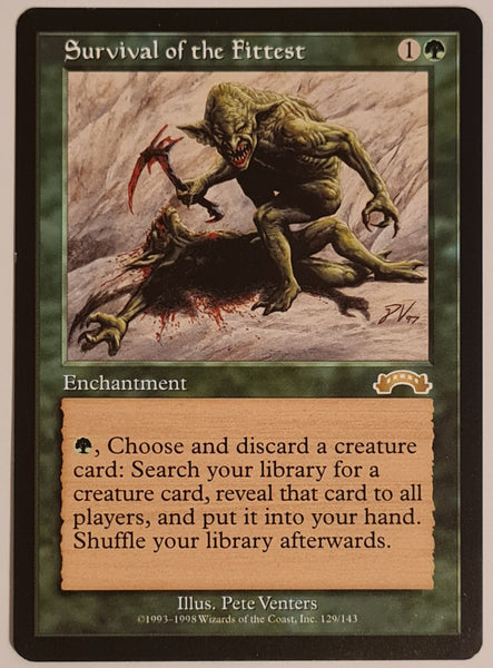 Magic the Gathering Exodus Survival of the Fittest #129/143 Rare Trading Card