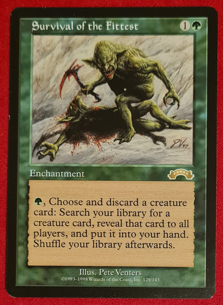 Magic the Gathering Exodus Survival of the Fittest #129/143 Rare Trading Card