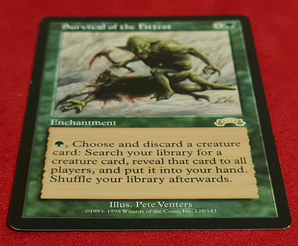 Magic the Gathering Exodus Survival of the Fittest #129/143 Rare Trading Card