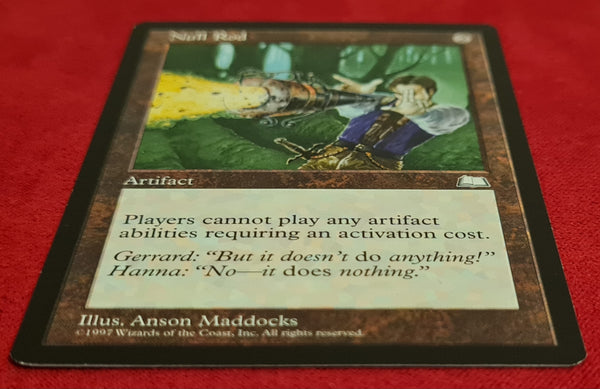 Magic the Gathering Weatherlight Null Rod Rare Trading Card