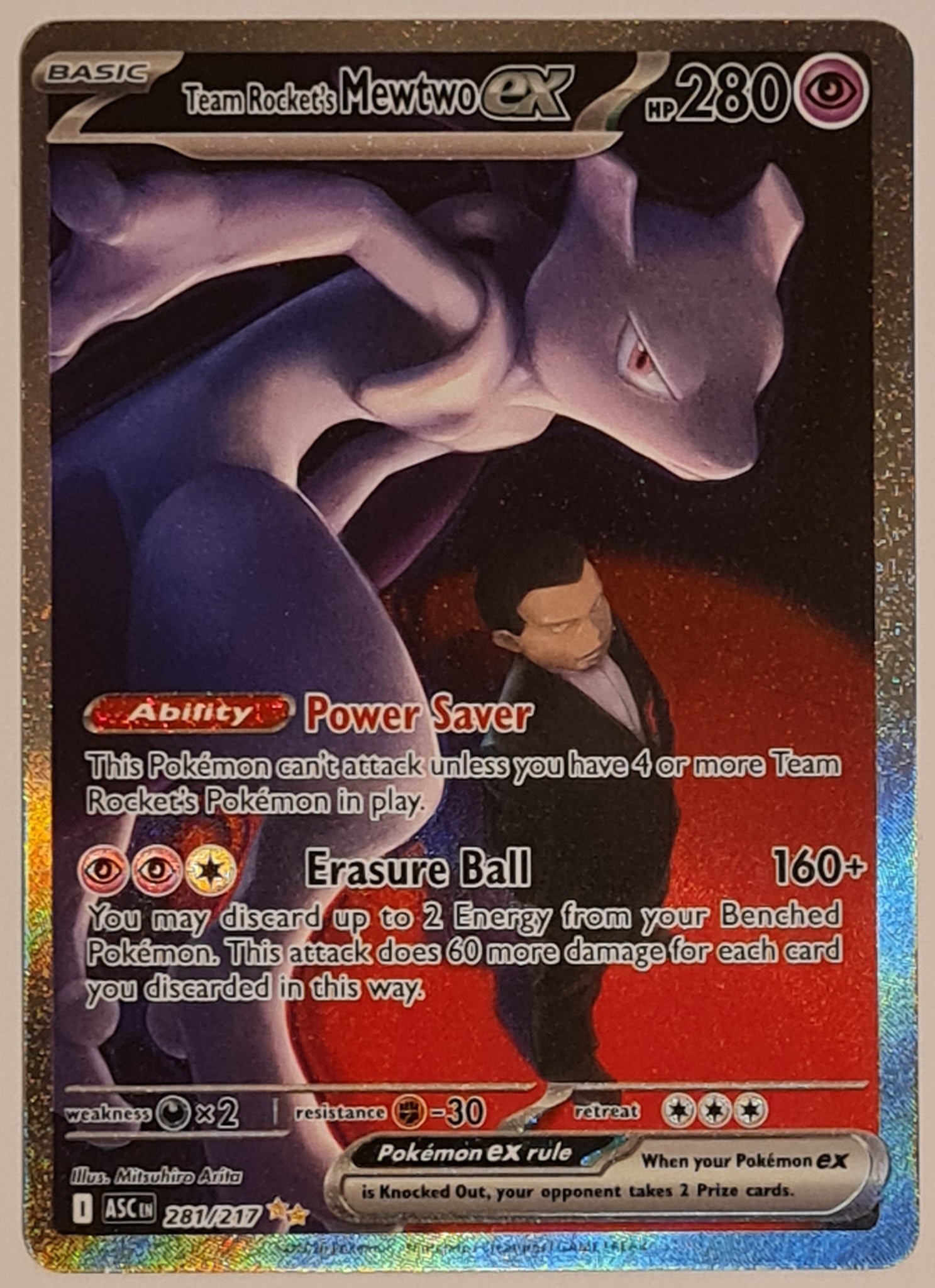 Pokemon Mega Evolution Ascended Heroes Team Rocket's Mewtwo Ex #281/21 – Rotterdam Comics