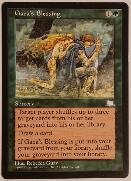 Magic the Gathering Weatherlight Gaea's Blessing Trading Card