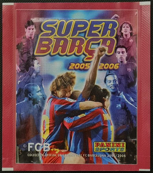 2005-06 Panini Super Barca Sealed Sticker Pack