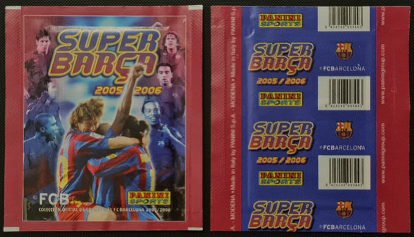 2005-06 Panini Super Barca Sealed Sticker Pack