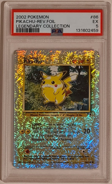Pokemon Legendary Collection Pikachu #86/110 PSA 5 Reverse Foil Trading Card