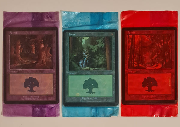1999 Magic the Gathering Euro Lands Promotional (15) Trading Card Set