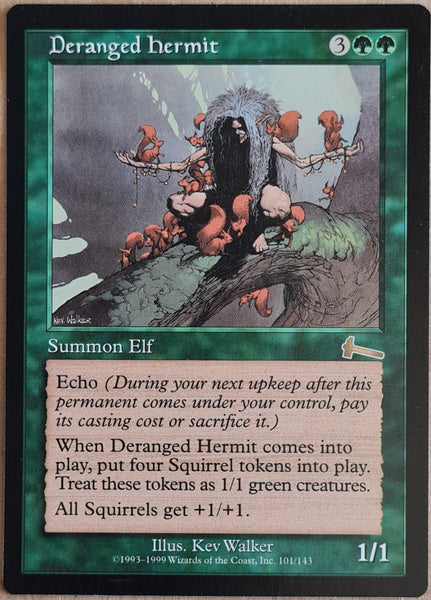 Magic the Gathering Urza's Legacy Deranged Hermit #101/143 Rare Trading Card