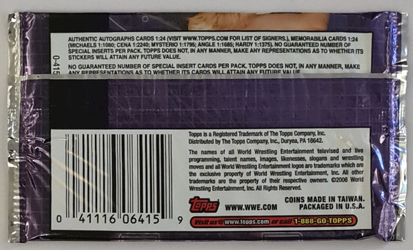 2006 Topps WWE Insider Trading Cards Sealed Hobby Pack Variation Set