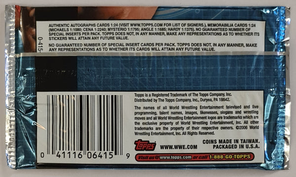 2006 Topps WWE Insider Trading Cards Sealed Hobby Pack Variation Set