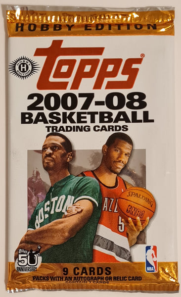 2007-08 Topps Basketball Trading Cards Sealed Hobby Pack