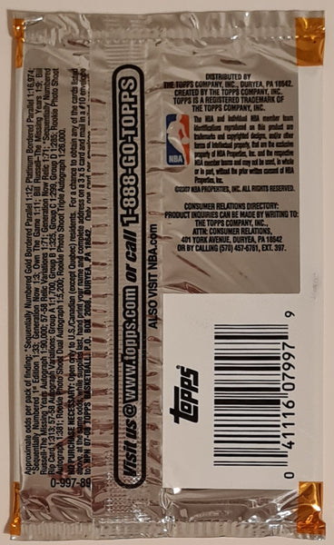2007-08 Topps Basketball Trading Cards Sealed Hobby Pack