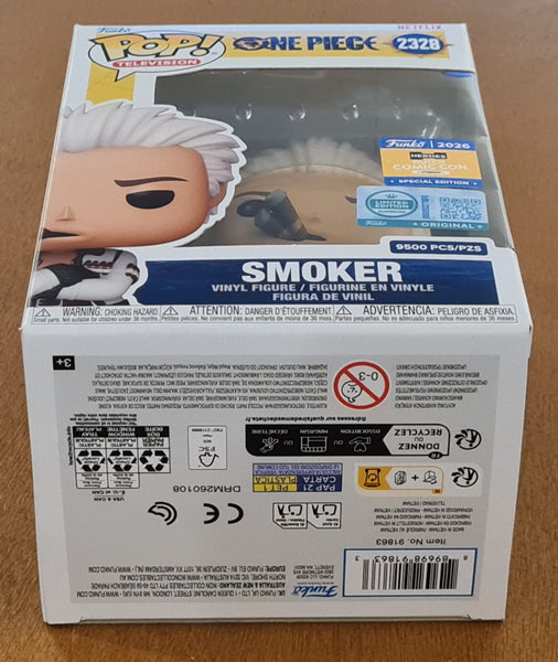 Funko Pop! Television One Piece Smoker #2328 Heroes Dutch Comic Con 2026 Special Limited Edition Vinyl Figure