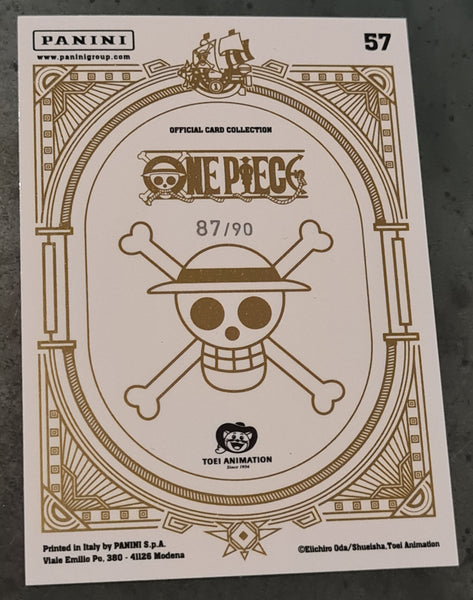One Piece Panini Treasure Box Official Card Collection Nico Robin Wanted #57 Speckled Foil Parallel /90 Trading Card