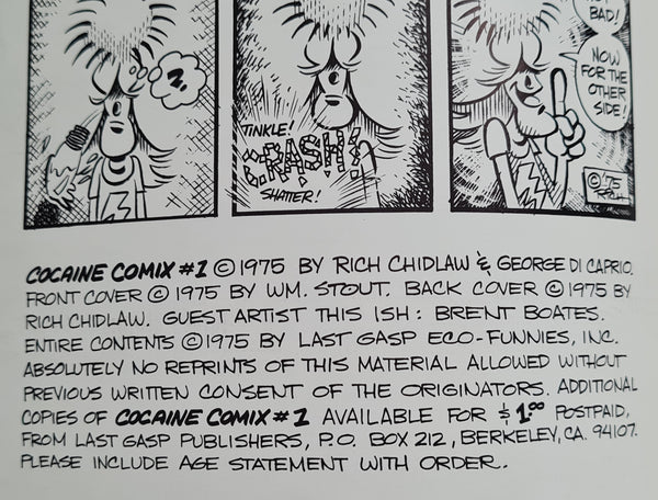 Cocaine Comix #1 VF+ (3rd Print)