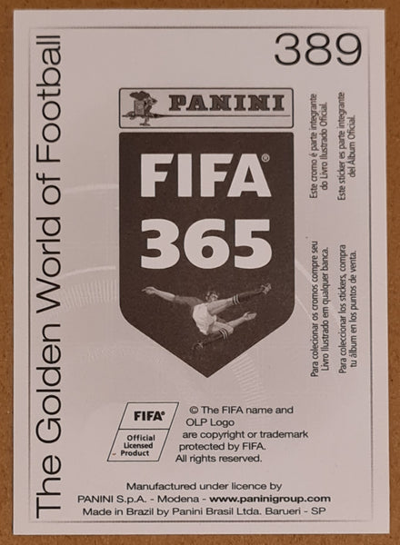 2015-16 Panini FIFA 365 Cristiano Ronaldo #389 Gold Album Sticker