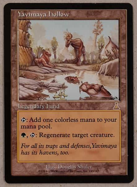 Magic the Gathering Urza's Destiny Yavimaya Hollow #143/143 Rare Trading Card