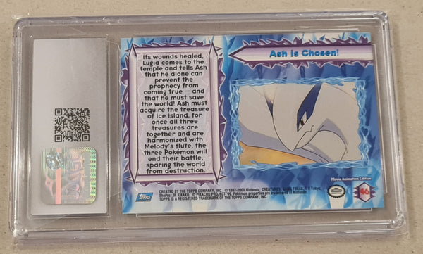 2000 Topps Pokemon the Movie: 2000 Ash is Chosen! #46 CGC 8 Rainbow Foil Trading Card
