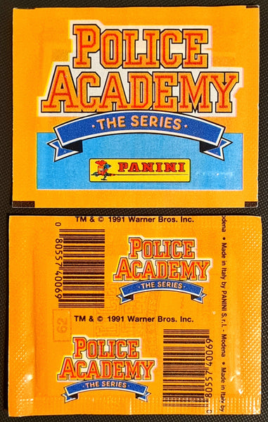 1991 Panini Police Academy The Series Sealed Sticker Pack